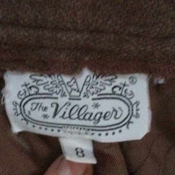 Villager Brown Lined Wool Dress Slacks, Size 8, Excellent Condition. - Picture 4 of 5